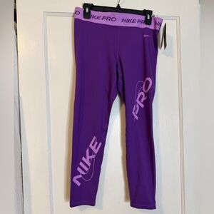 Women’s Nike Pro Purple Leggings